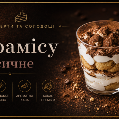 Тірамісу "Класичне" з собою