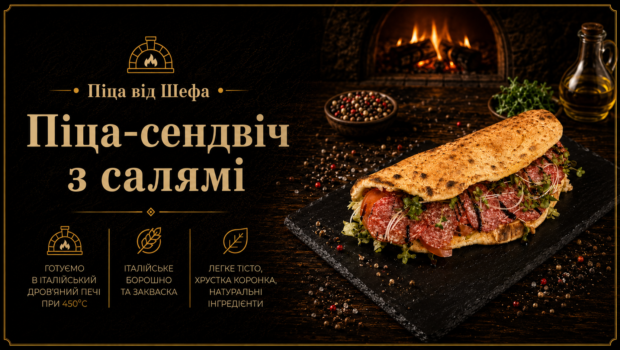 Піца-Сендвіч Салямі