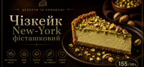 Чізкейк New-York фісташковий